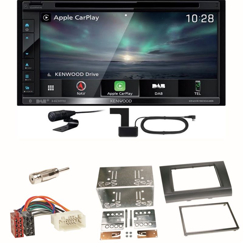 Kenwood DNX-5190DABS Navi Carplay DAB+ Einbauset für Suzuki Swift Sport EZ MZ Kenwood DNX-5190DABS Navi Carplay DAB+ Einbauset für Suzuki Swift Sport EZ MZ
