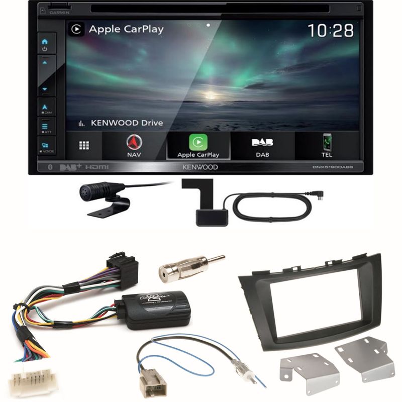 Kenwood DNX-5190DABS Navi Carplay CD USB Einbauset für Suzuki Swift Sport FZ NZ Kenwood DNX-5190DABS Navi Carplay CD USB Einbauset für Suzuki Swift Sport FZ NZ