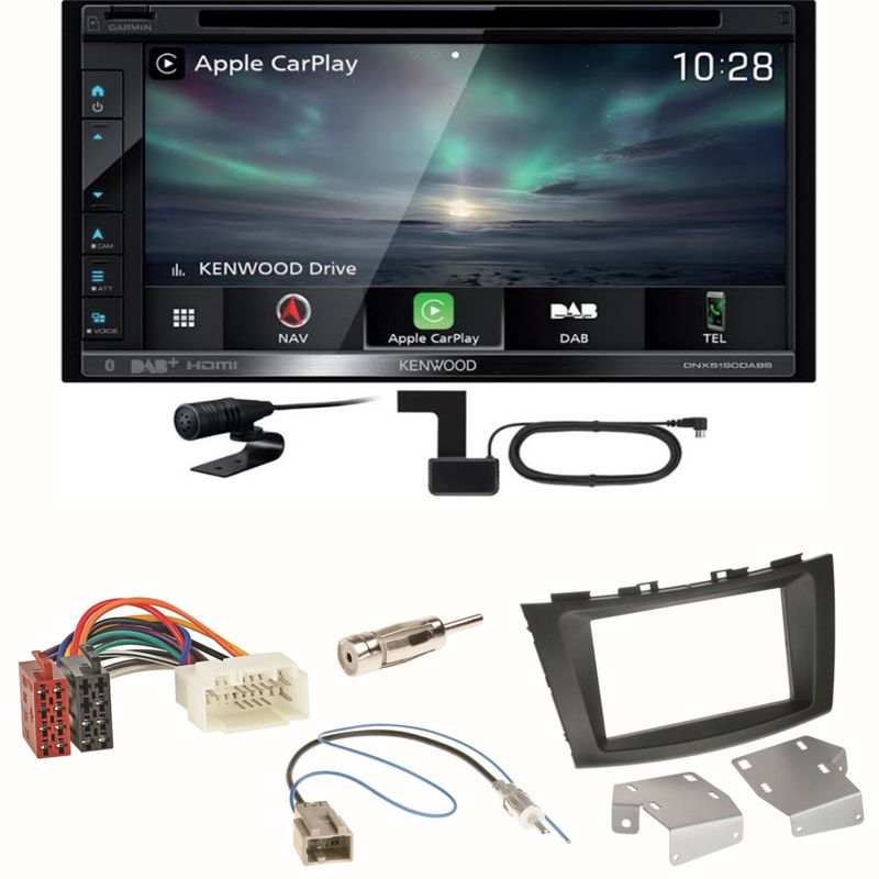 Kenwood DNX-5190DABS Navi Carplay CD USB Einbauset für Suzuki Swift Sport FZ NZ Kenwood DNX-5190DABS Navi Carplay CD USB Einbauset für Suzuki Swift Sport FZ NZ