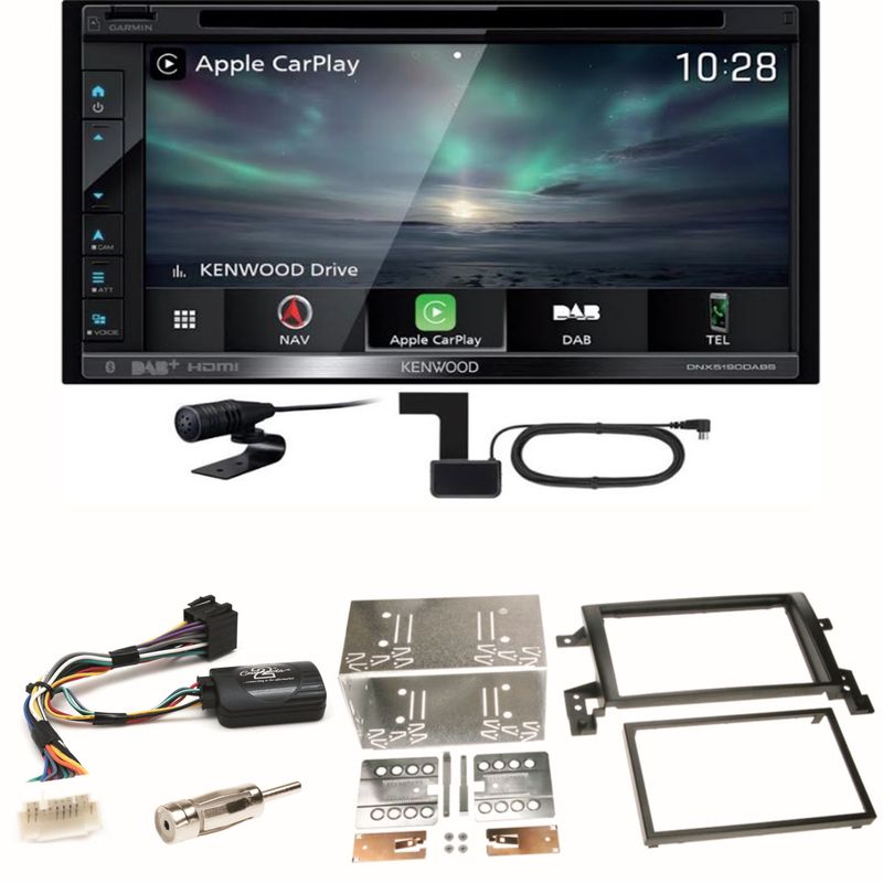Kenwood DNX-5190DABS Navi Carplay DAB+ MP3 Einbauset für Suzuki Grand Vitara JT Kenwood DNX-5190DABS Navi Carplay DAB+ MP3 Einbauset für Suzuki Grand Vitara JT