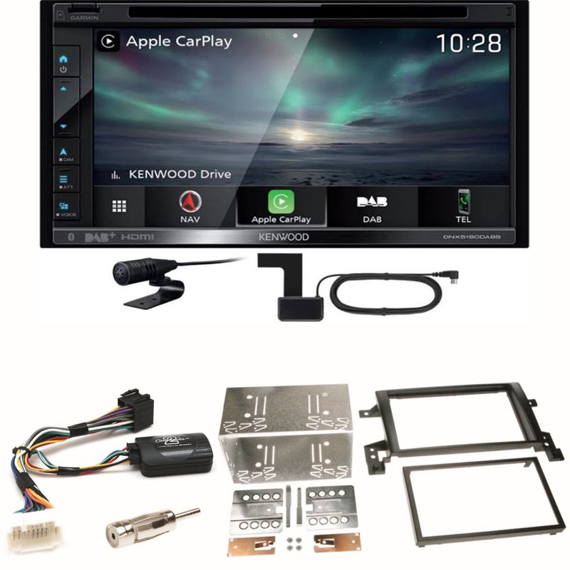 Kenwood DNX-5190DABS Navi Carplay Bluetooth Einbauset für Suzuki Grand Vitara JT Kenwood DNX-5190DABS Navi Carplay Bluetooth Einbauset für Suzuki Grand Vitara JT