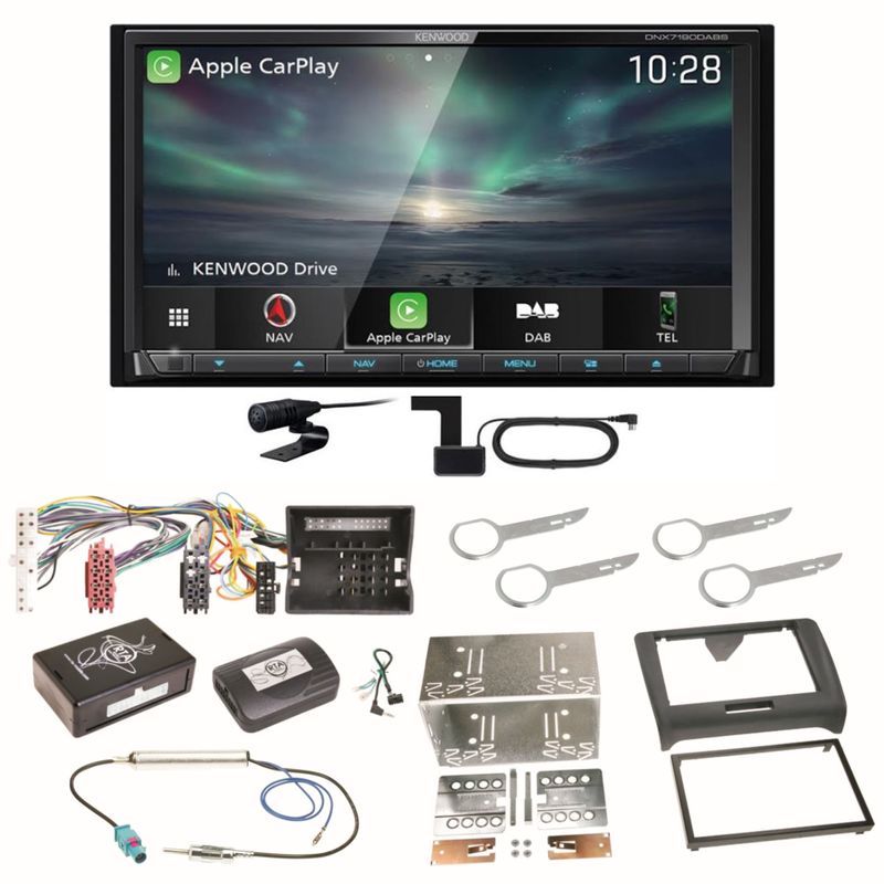Kenwood DNX-7190DABS Android Auto Carplay Digitalradio Einbauset für Audi TT 8J Kenwood DNX-7190DABS Android Auto Carplay Digitalradio Einbauset für Audi TT 8J
