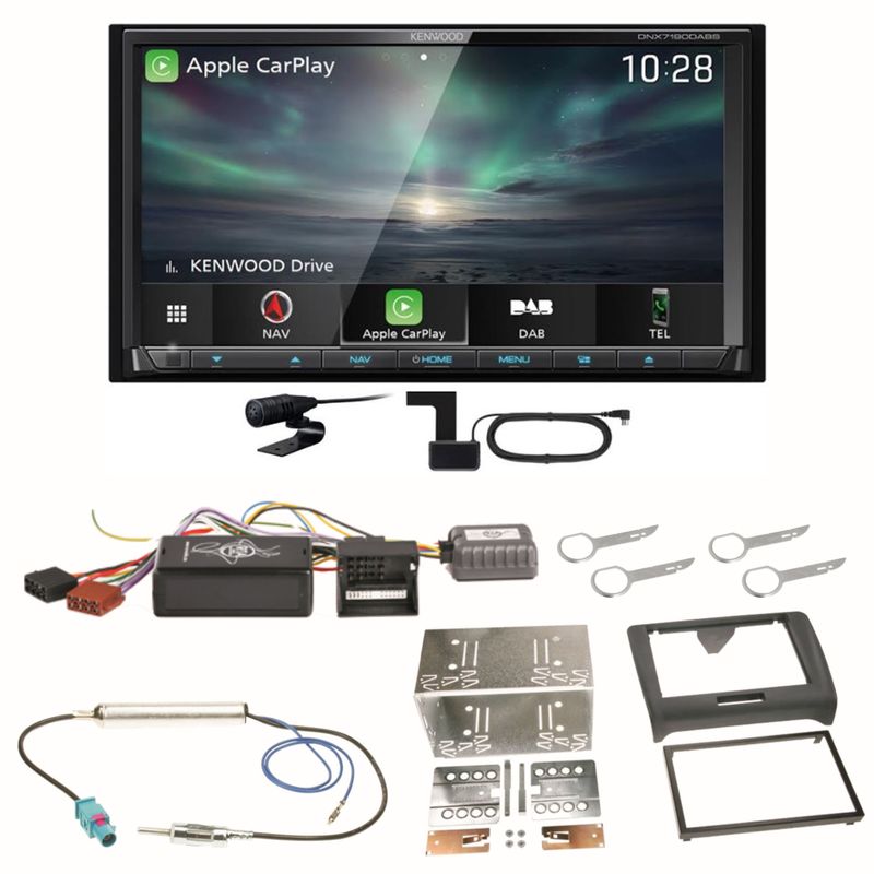 Kenwood DNX-7190DABS Android Auto Carplay Digitalradio Einbauset für Audi TT 8J Kenwood DNX-7190DABS Android Auto Carplay Digitalradio Einbauset für Audi TT 8J