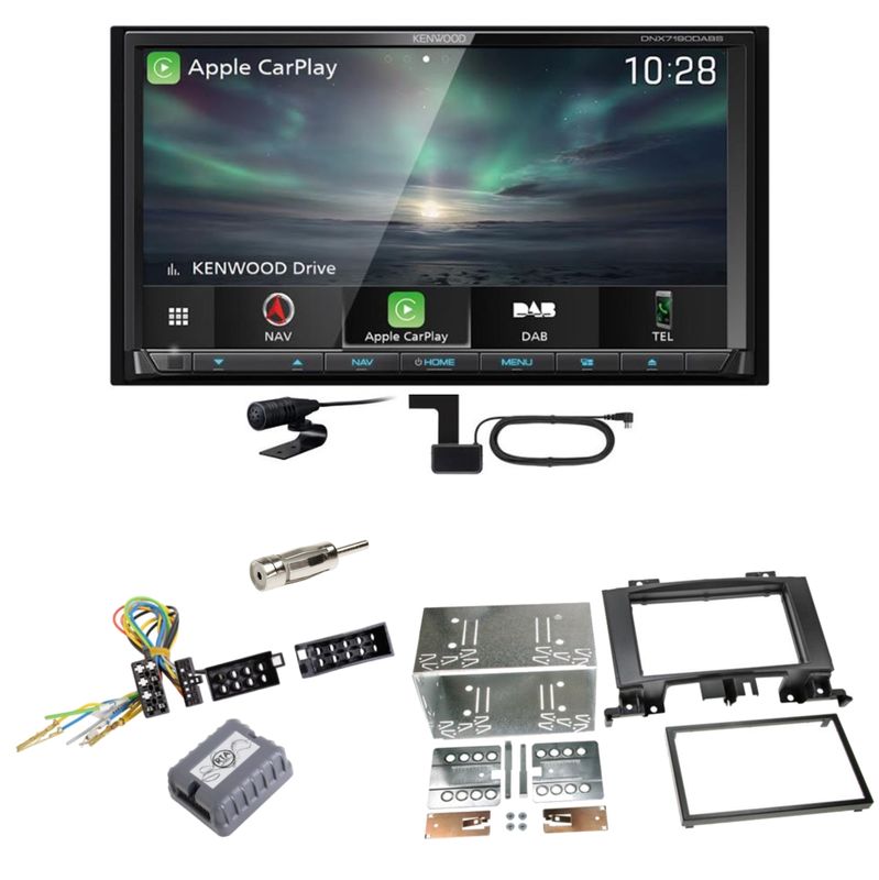 Kenwood DNX-7190DABS Android Auto Einbauset für Mercedes Sprinter W906 Crafter Kenwood DNX-7190DABS Android Auto Einbauset für Mercedes Sprinter W906 Crafter