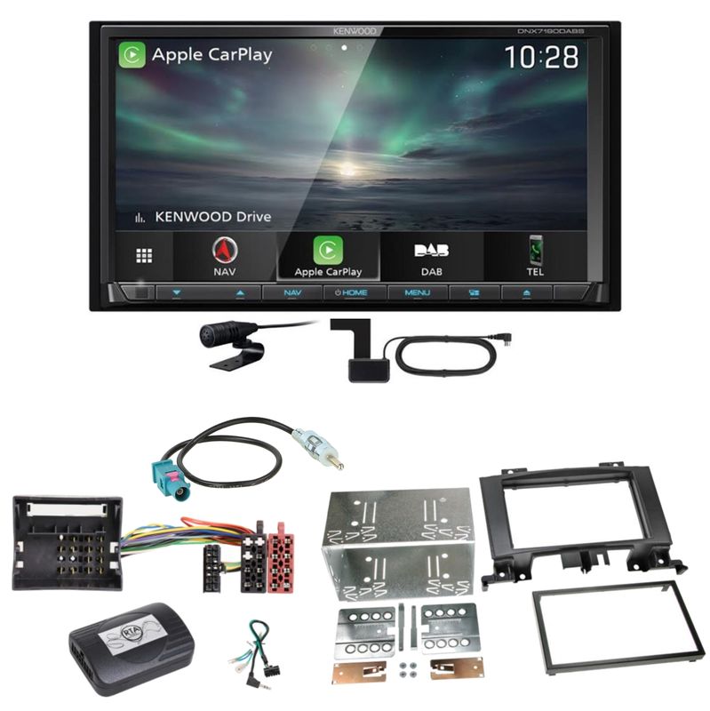 Kenwood DNX-7190DABS Android Auto Einbauset für Mercedes Sprinter W906 Crafter Kenwood DNX-7190DABS Android Auto Einbauset für Mercedes Sprinter W906 Crafter