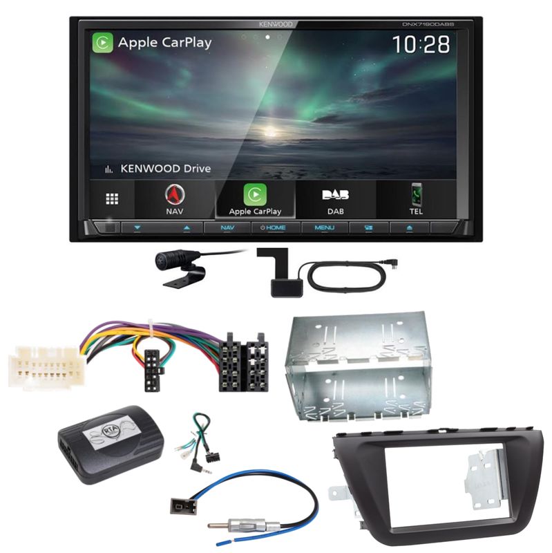 Kenwood DNX-7190DABS Android Auto Carplay DAB+ Einbauset für Suzuki SX4 S-Cross Kenwood DNX-7190DABS Android Auto Carplay DAB+ Einbauset für Suzuki SX4 S-Cross