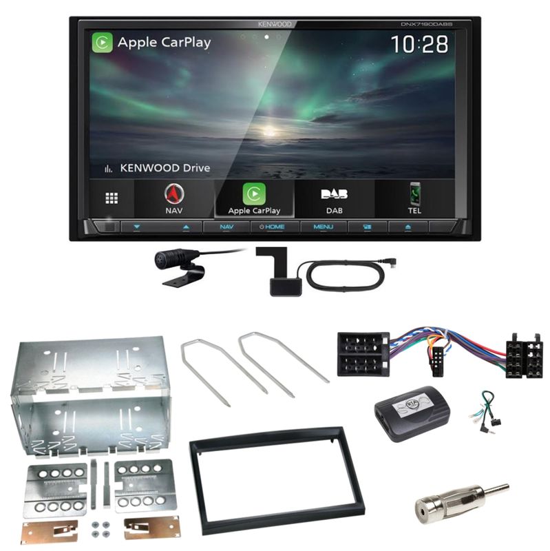 Kenwood DNX-7190DABS Android Auto DAB+ Einbauset für Peugeot 307 Citroen C2 C3 Kenwood DNX-7190DABS Android Auto DAB+ Einbauset für Peugeot 307 Citroen C2 C3
