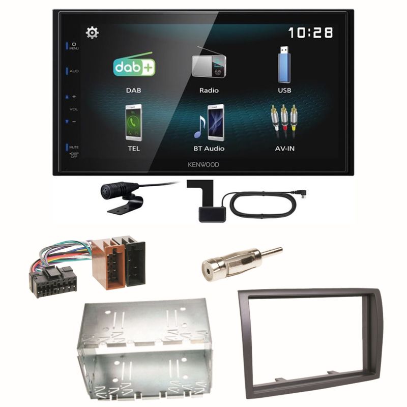 Kenwood DMX-125DAB Bluetooth DAB+ USB MP3 Einbauset für Fiat Ducato Boxer Jumper Kenwood DMX-125DAB Bluetooth DAB+ USB MP3 Einbauset für Fiat Ducato Boxer Jumper