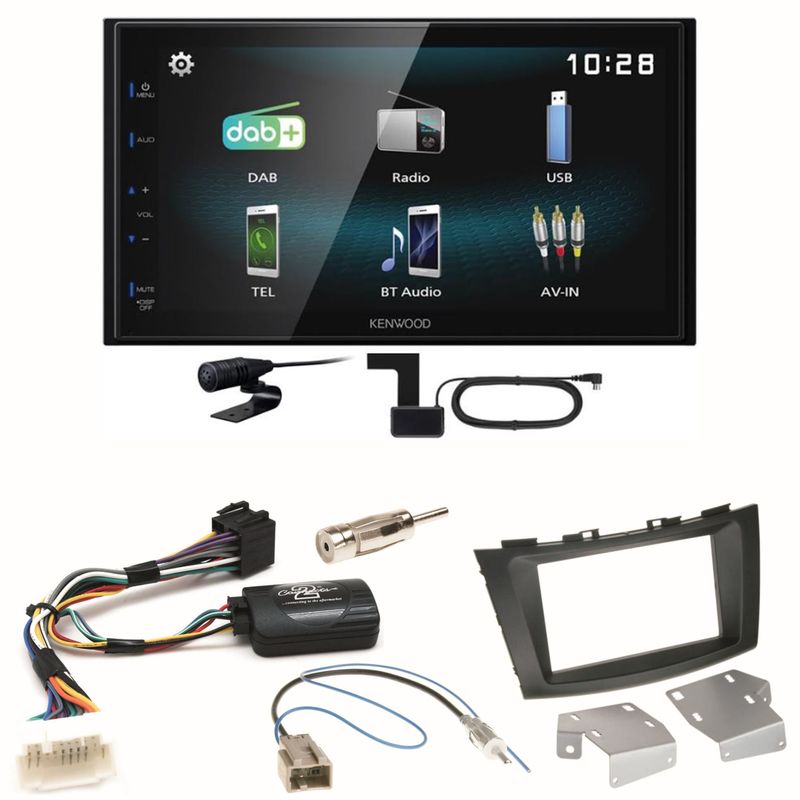 Kenwood DMX-125DAB Bluetooth DAB+ USB MP3 Einbauset für Suzuki Swift Sport FZ NZ Kenwood DMX-125DAB Bluetooth DAB+ USB MP3 Einbauset für Suzuki Swift Sport FZ NZ