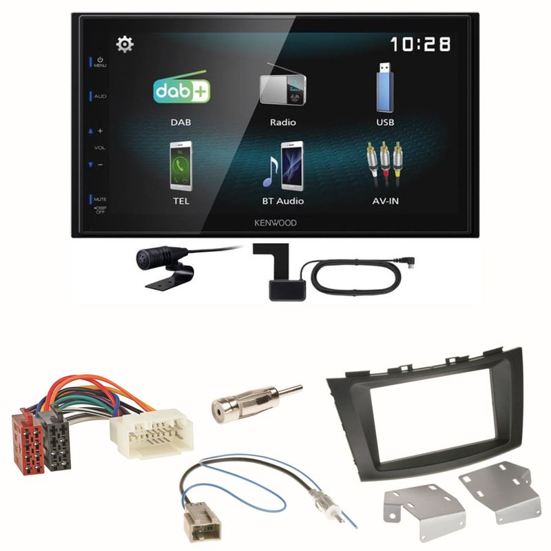 Kenwood DMX-125DAB Bluetooth MP3 DAB+ USB Einbauset für Suzuki Swift Sport FZ NZ Kenwood DMX-125DAB Bluetooth MP3 DAB+ USB Einbauset für Suzuki Swift Sport FZ NZ