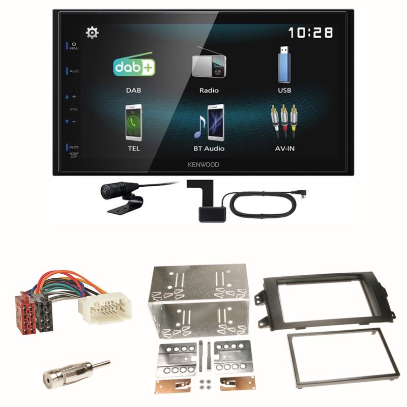Kenwood DMX-125DAB Bluetooth MP3 DAB+ USB Einbauset für Suzuki SX 4 Fiat Sedici Kenwood DMX-125DAB Bluetooth MP3 DAB+ USB Einbauset für Suzuki SX 4 Fiat Sedici