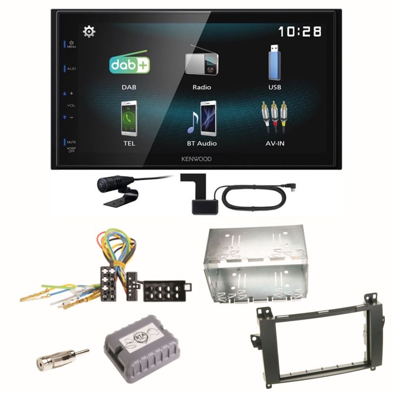 Kenwood DMX-125DAB Bluetooth MP3 DAB+ Einbauset für Mercedes Vito Viano W639 Kenwood DMX-125DAB Bluetooth MP3 DAB+ Einbauset für Mercedes Vito Viano W639