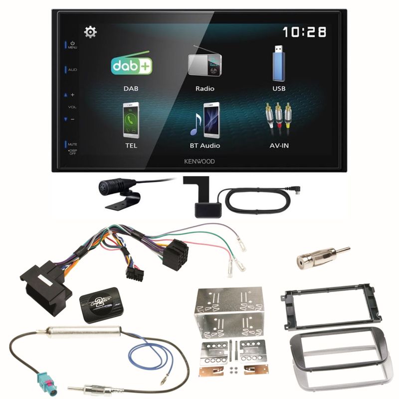 Kenwood DMX-125DAB Bluetooth MP3 Einbauset für Ford Focus Mondeo S-Max Galaxy Kenwood DMX-125DAB Bluetooth MP3 Einbauset für Ford Focus Mondeo S-Max Galaxy