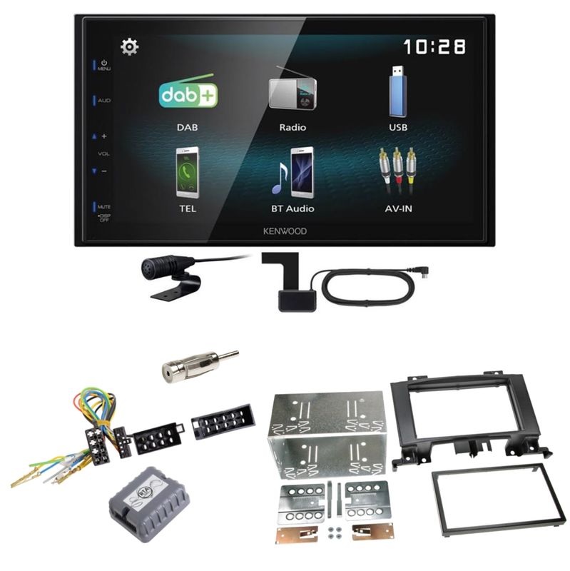 Kenwood DMX-125DAB Bluetooth MP3 Einbauset für Mercedes Sprinter W906 Crafter Kenwood DMX-125DAB Bluetooth MP3 Einbauset für Mercedes Sprinter W906 Crafter