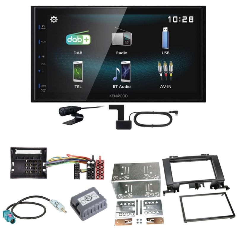 Kenwood DMX-125DAB Bluetooth MP3 Einbauset für Mercedes Sprinter W906 Crafter Kenwood DMX-125DAB Bluetooth MP3 Einbauset für Mercedes Sprinter W906 Crafter