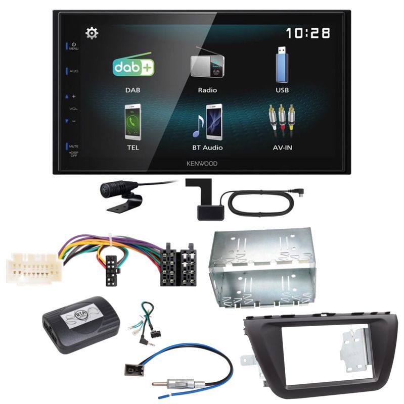 Kenwood DMX-125DAB Bluetooth MP3 USB DAB+ Einbauset für Suzuki SX4 S-Cross Kenwood DMX-125DAB Bluetooth MP3 USB DAB+ Einbauset für Suzuki SX4 S-Cross