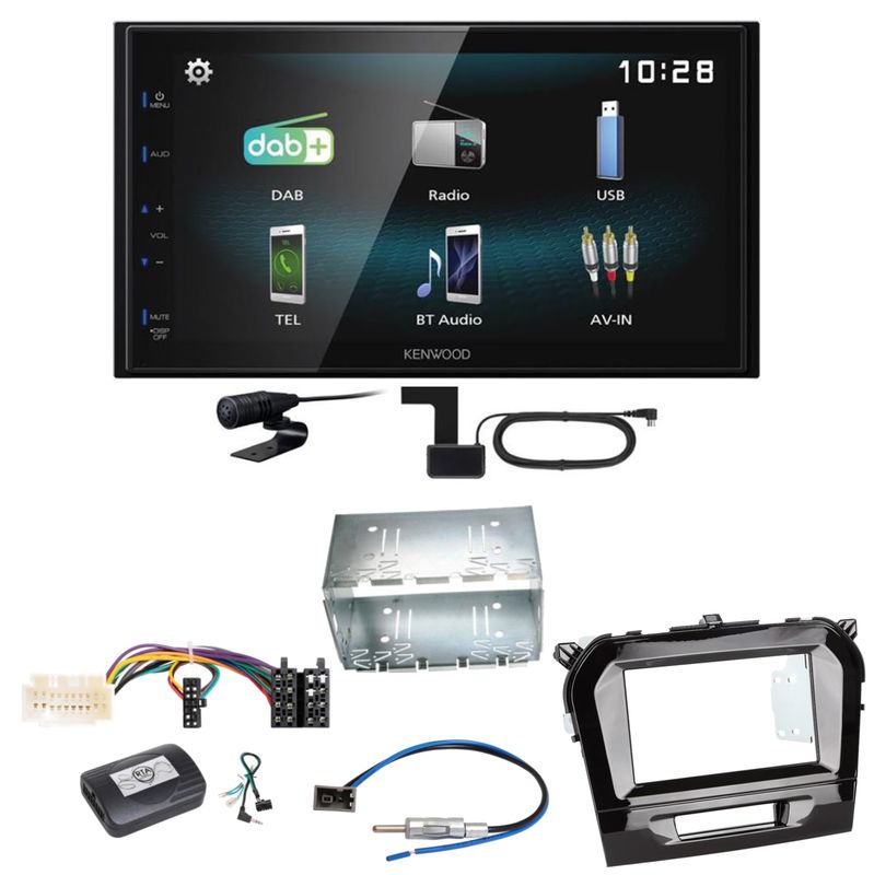 Kenwood DMX-125DAB Bluetooth MP3 USB DAB+ Einbauset für Suzuki Vitara LY Kenwood DMX-125DAB Bluetooth MP3 USB DAB+ Einbauset für Suzuki Vitara LY