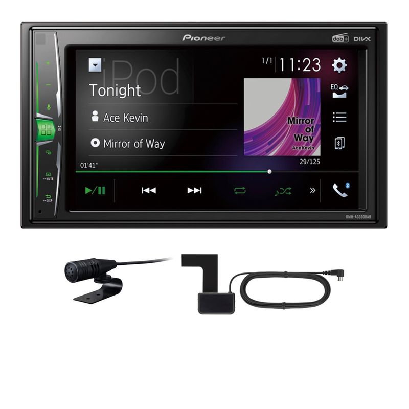 Pioneer DMH-A3300DAB USB Bluetooth Digitalradio 2-DIN WebLink Flac inkl Antenne