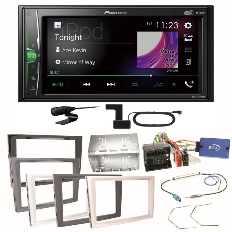 Pioneer DMH-A3300DAB DAB+ USB Einbauset für Opel Astra H Corsa D Zafira B Antara Pioneer DMH-A3300DAB DAB+ USB Einbauset für Opel Astra H Corsa D Zafira B Antara