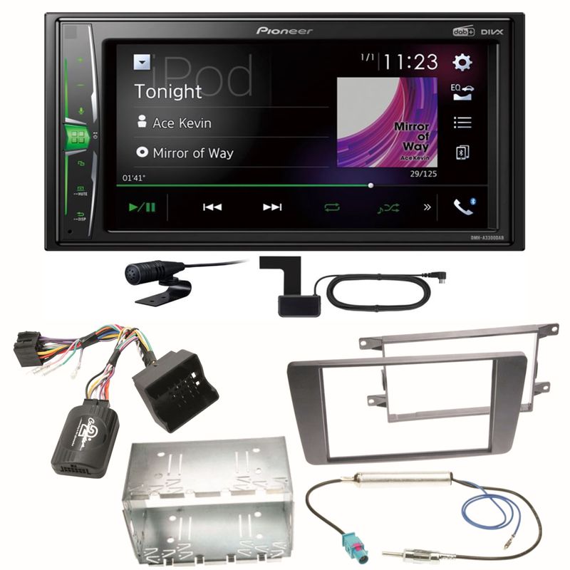 Pioneer DMH-A3300DAB Bluetooth USB DAB+ Einbauset für Skoda Octavia 2 Yeti 5L Pioneer DMH-A3300DAB Bluetooth USB DAB+ Einbauset für Skoda Octavia 2 Yeti 5L