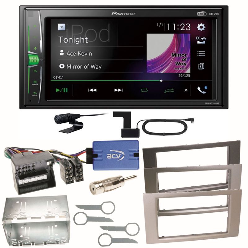 Pioneer DMH-A3300DAB Bluetooth MP3 Einbauset für Ford Focus C-Max Fiesta Transit Pioneer DMH-A3300DAB Bluetooth MP3 Einbauset für Ford Focus C-Max Fiesta Transit