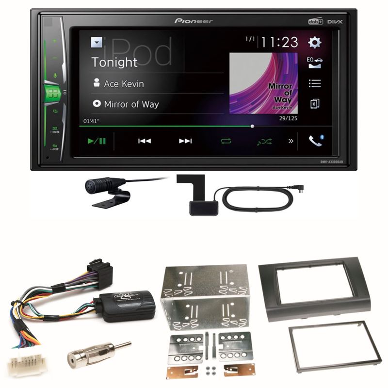 Pioneer DMH-A3300DAB Bluetooth USB DAB+ Einbauset für Suzuki Swift Sport EZ MZ Pioneer DMH-A3300DAB Bluetooth USB DAB+ Einbauset für Suzuki Swift Sport EZ MZ