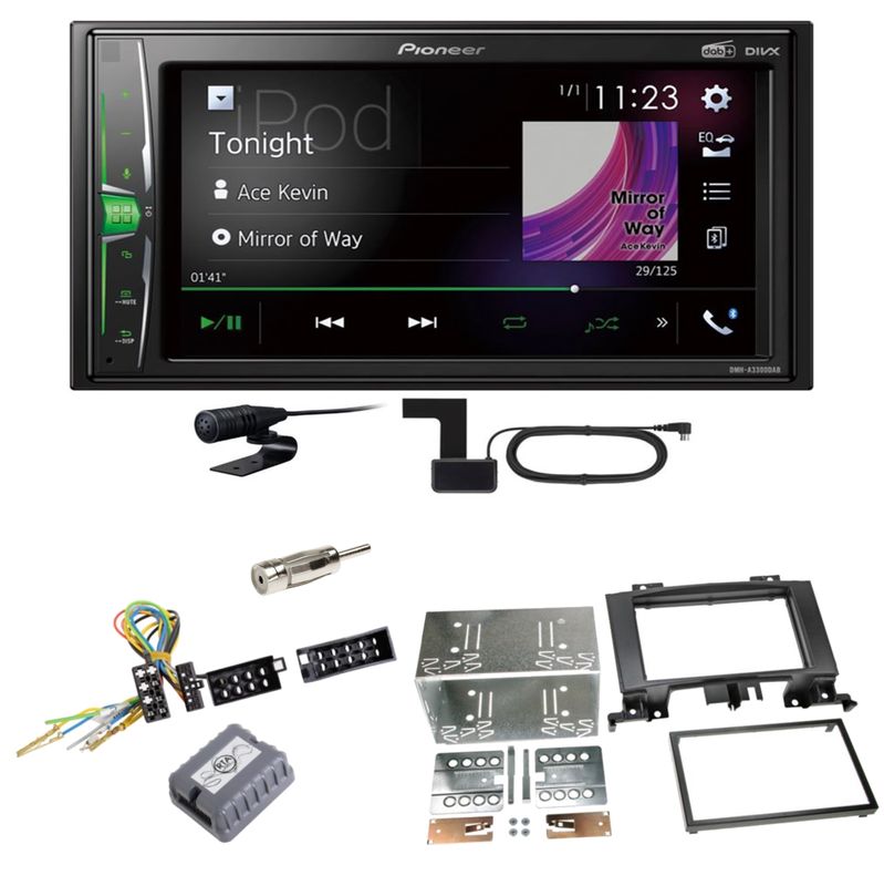 Pioneer DMH-A3300DAB Bluetooth MP3 Einbauset für Mercedes Sprinter W906 Crafter Pioneer DMH-A3300DAB Bluetooth MP3 Einbauset für Mercedes Sprinter W906 Crafter