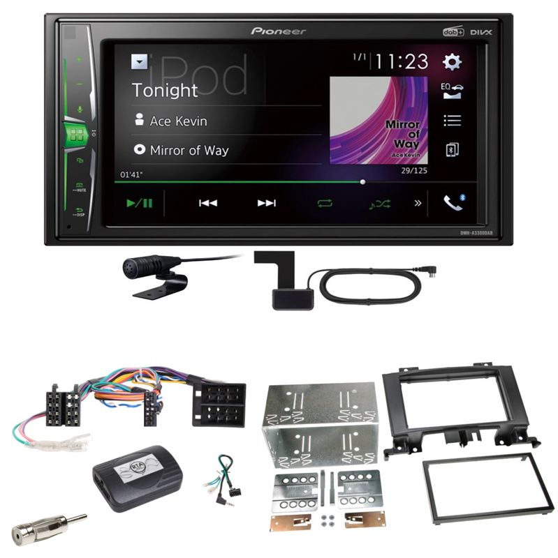 Pioneer DMH-A3300DAB Bluetooth MP3 Einbauset für Mercedes Sprinter W906 Crafter Pioneer DMH-A3300DAB Bluetooth MP3 Einbauset für Mercedes Sprinter W906 Crafter
