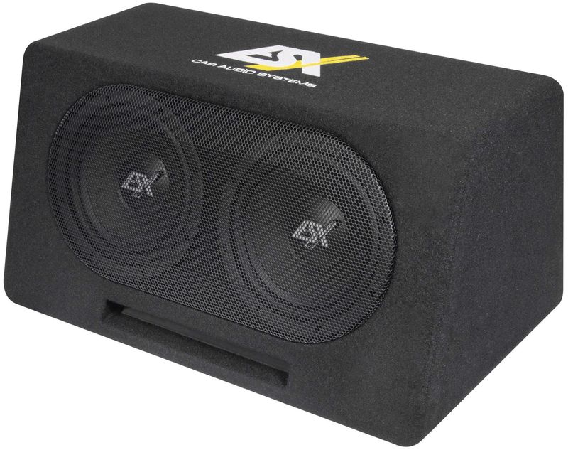 ESX DBX208Q Dual Bassreflex Subwoofer Kiste 2x 20 cm DBX-208Q Basskiste