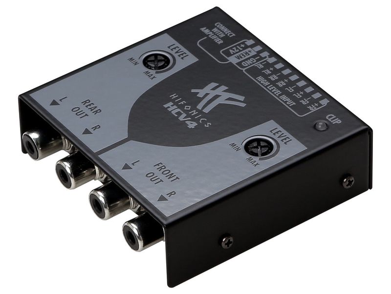 HIFONICS HCV4 4 Kanal High Low Level Converter Adapter mit Remote
