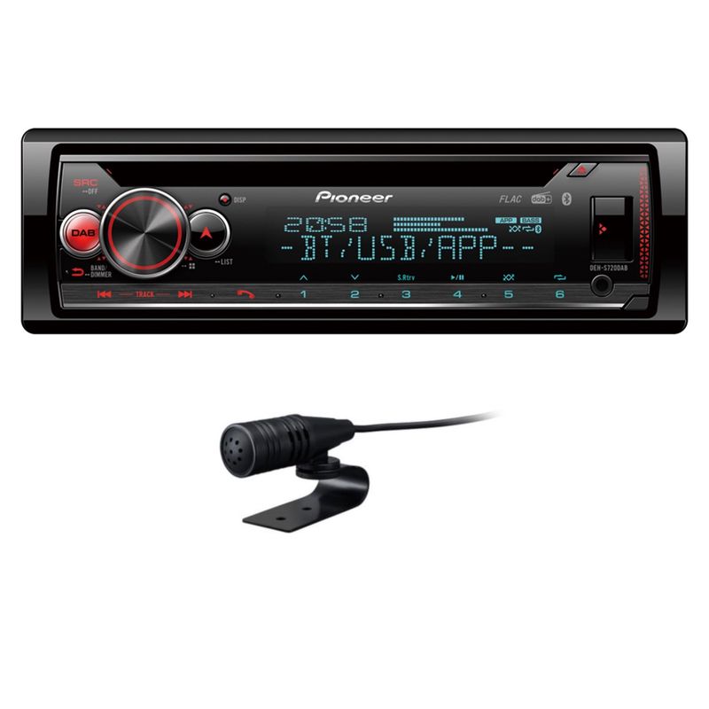 PIONEER DEH-S720DAB Autoradio mit USB Bluetooth DAB CD MP3 AUX Flac