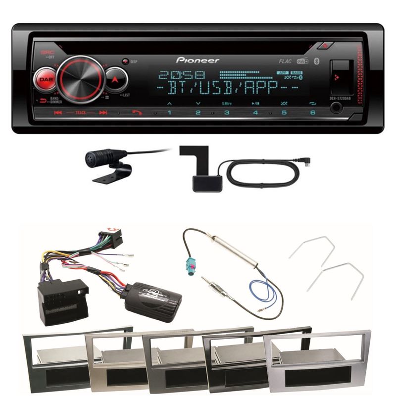 Pioneer DEH-S720DAB Bluetooth WAV FLAC Einbauset für Astra H Corsa D Zafira B Pioneer DEH-S720DAB Bluetooth WAV FLAC Einbauset für Astra H Corsa D Zafira B