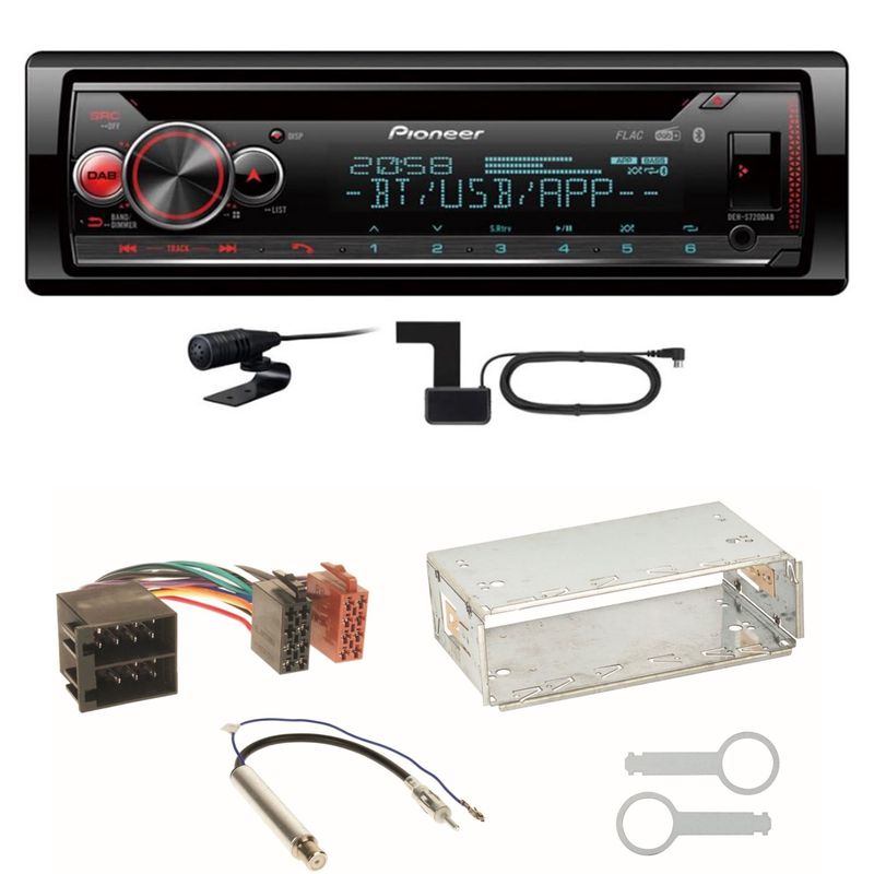 Pioneer DEH-S720DAB Bluetooth DAB+ MP3 Einbauset für Skoda Octavia 1U Superb 1 Pioneer DEH-S720DAB Bluetooth DAB+ MP3 Einbauset für Skoda Octavia 1U Superb 1