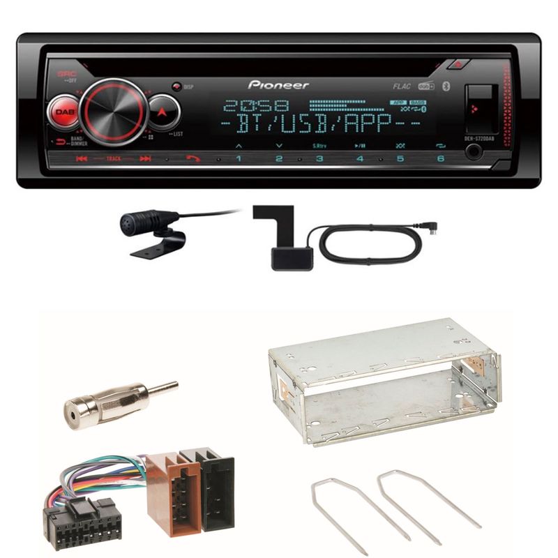 Pioneer DEH-S720DAB Bluetooth Digitalradio Einbauset für Renault Clio 1 2 Twingo
