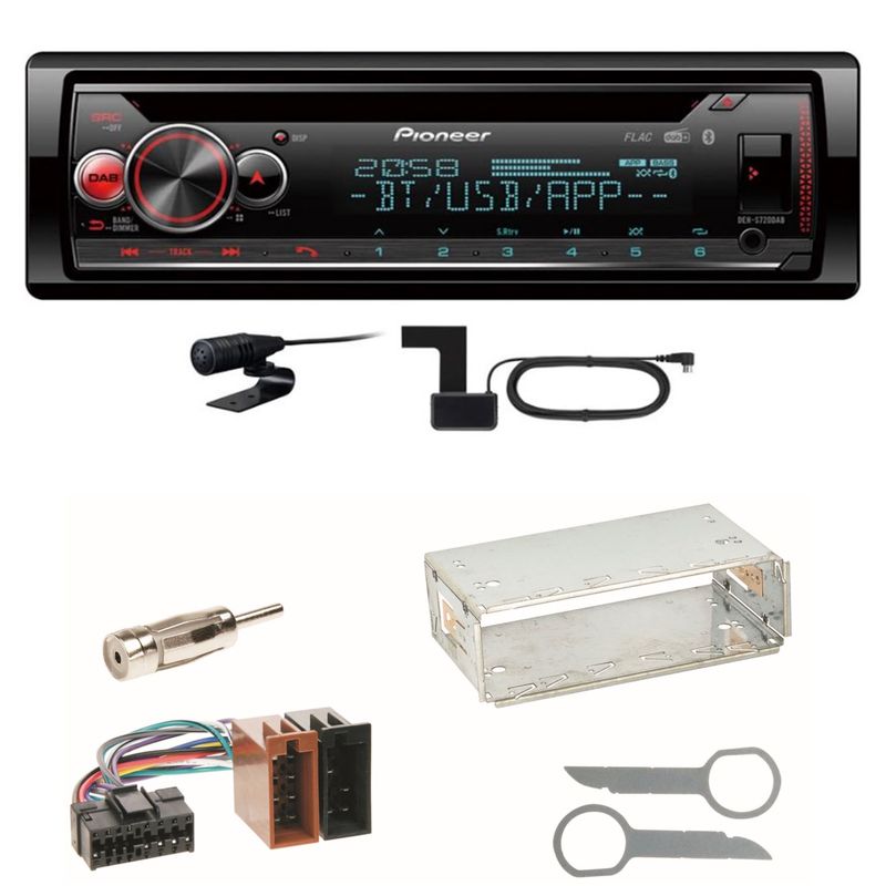 Pioneer DEH-S720DAB Bluetooth Digitalradio Einbauset für Mercedes A C M Klasse Pioneer DEH-S720DAB Bluetooth Digitalradio Einbauset für Mercedes A C M Klasse