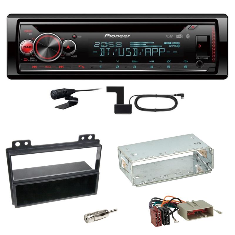 Pioneer DEH-S720DAB USB Bluetooth Digitalradio Einbauset für Ford Fiesta Fusion Pioneer DEH-S720DAB USB Bluetooth Digitalradio Einbauset für Ford Fiesta Fusion