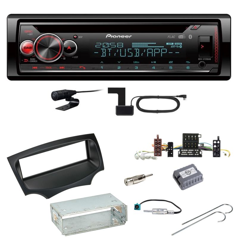 Pioneer DEH-S720DAB Bluetooth Digitalradio MP3 WMA CD Einbauset für Ford KA RU8 Pioneer DEH-S720DAB Bluetooth Digitalradio MP3 WMA CD Einbauset für Ford KA RU8
