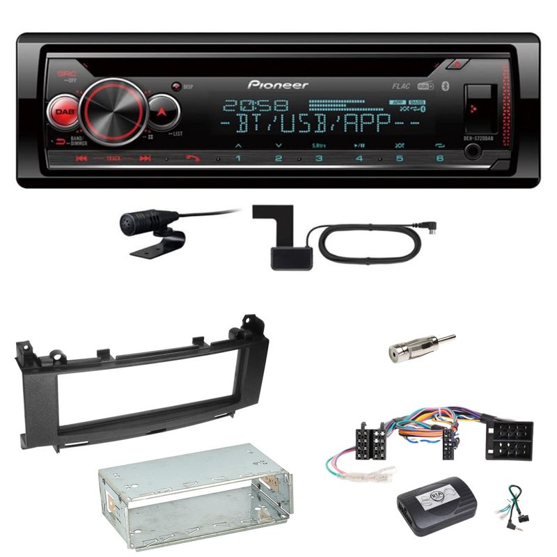 Pioneer DEH-S720DAB MP3 Digitalradio Einbauset für Mercedes A B Klasse W169 W245 Pioneer DEH-S720DAB MP3 Digitalradio Einbauset für Mercedes A B Klasse W169 W245