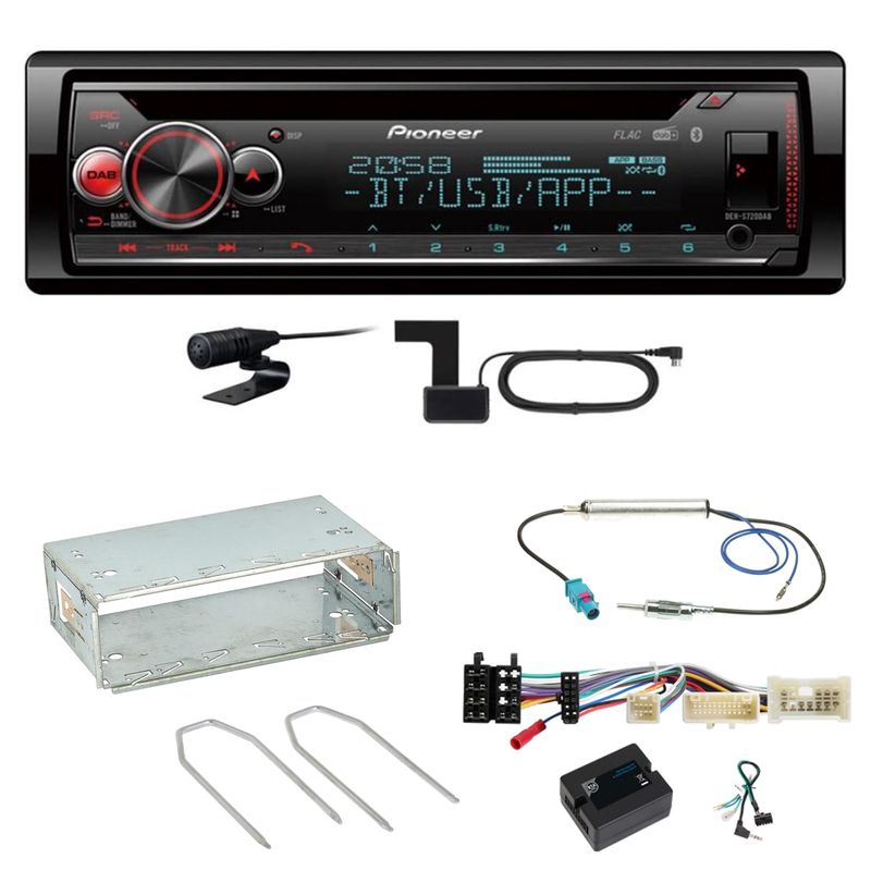 Pioneer DEH-S720DAB Bluetooth WAV Digitalradio Einbauset für Mercedes Citan W415 Pioneer DEH-S720DAB Bluetooth WAV Digitalradio Einbauset für Mercedes Citan W415