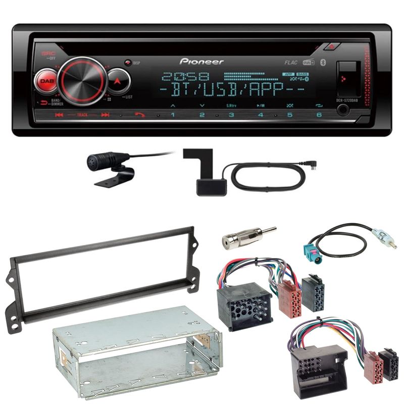 Pioneer DEH-S720DAB Bluetooth WAV Digitalradio CD Einbauset für MINI R50 R52 R53