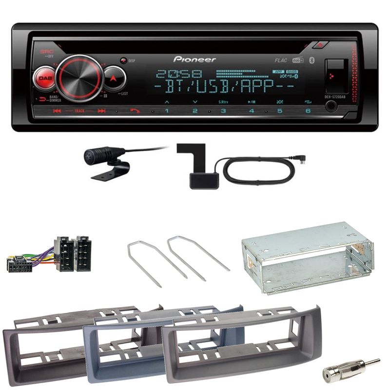 Pioneer DEH-S720DAB Bluetooth Digitalradio Einbauset für Renault Megane Scenic 1