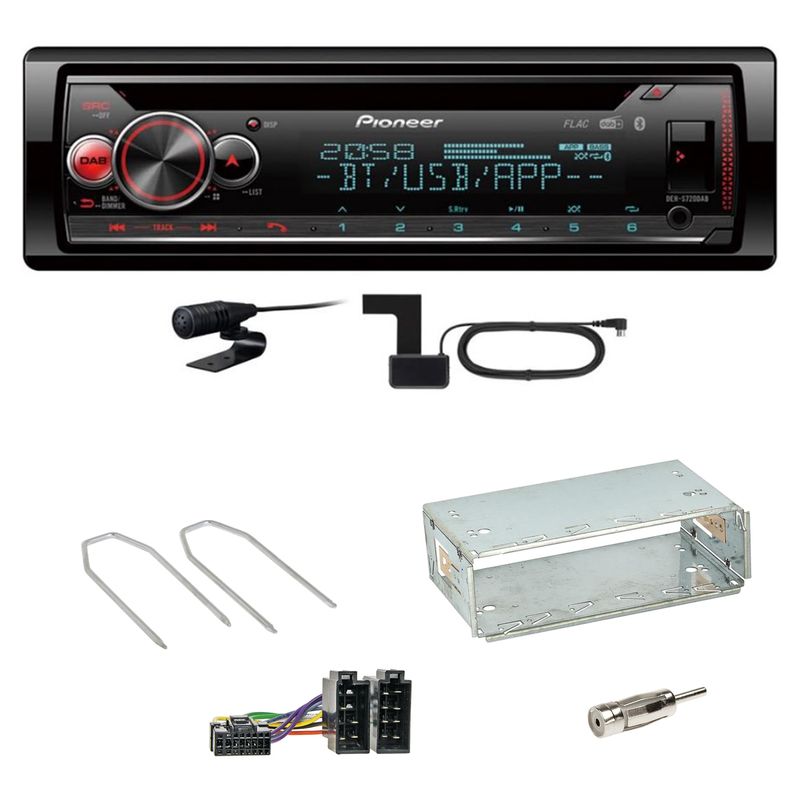 Pioneer DEH-S720DAB Bluetooth USB MP3 Einbauset für Dacia Logan Sandero bis 2011 Pioneer DEH-S720DAB Bluetooth USB MP3 Einbauset für Dacia Logan Sandero bis 2011