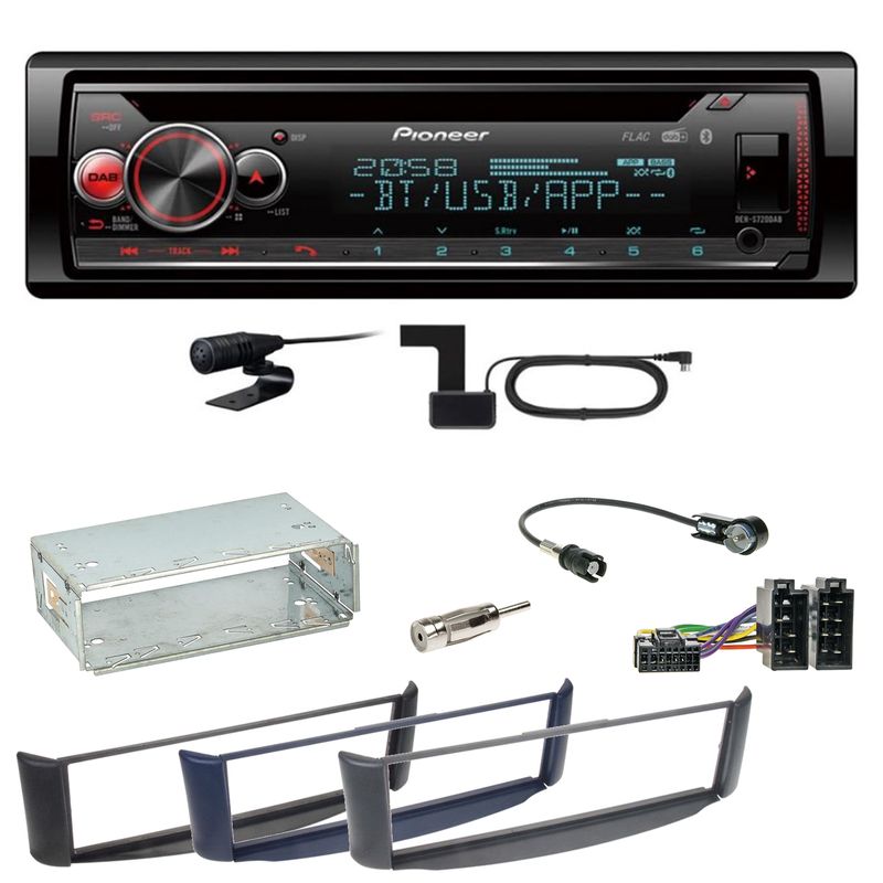 Pioneer DEH-S720DAB Bluetooth WAV Digitalradio CD Einbauset Smart ForTwo 450