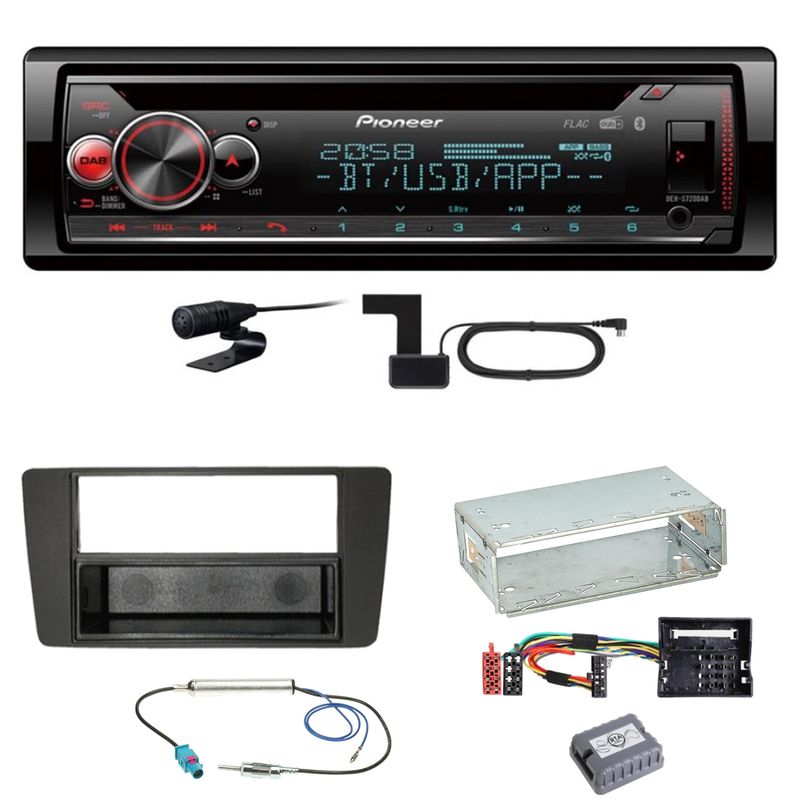 Pioneer DEH-S720DAB Bluetooth Digitalradio Einbauset für Skoda Octavia 2 Yeti 5L