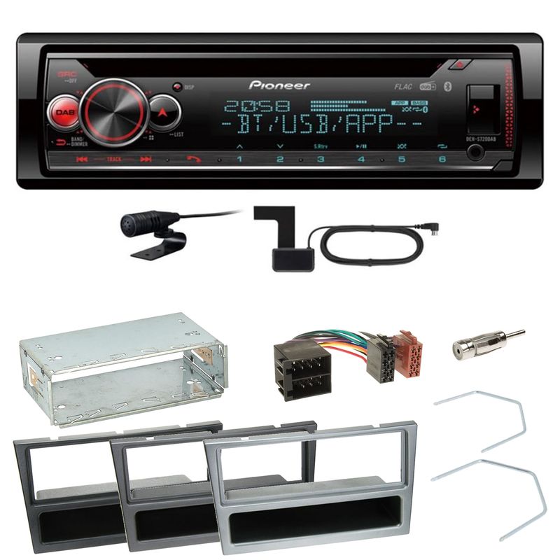 Pioneer DEH-S720DAB DAB+ CD MP3 Einbauset für Opel Omega B Meriva A Agila Vivaro Pioneer DEH-S720DAB DAB+ CD MP3 Einbauset für Opel Omega B Meriva A Agila Vivaro