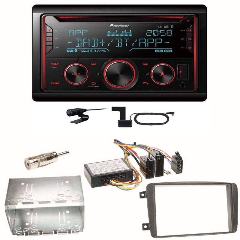 Pioneer FH-S820DAB DAB+ USB Einbauset für Mercedes C-Klasse W203 CLK W208 W209 Pioneer FH-S820DAB DAB+ USB Einbauset für Mercedes C-Klasse W203 CLK W208 W209