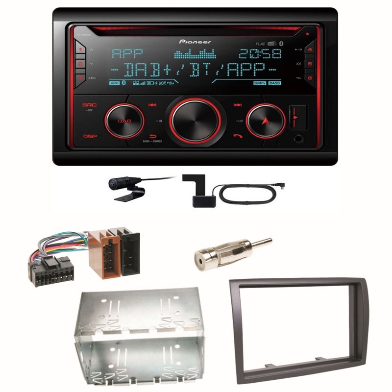 Pioneer FH-S820DAB DAB+ Bluetooth FLAC CD Einbauset für Fiat Ducato Boxer Jumper Pioneer FH-S820DAB DAB+ Bluetooth FLAC CD Einbauset für Fiat Ducato Boxer Jumper