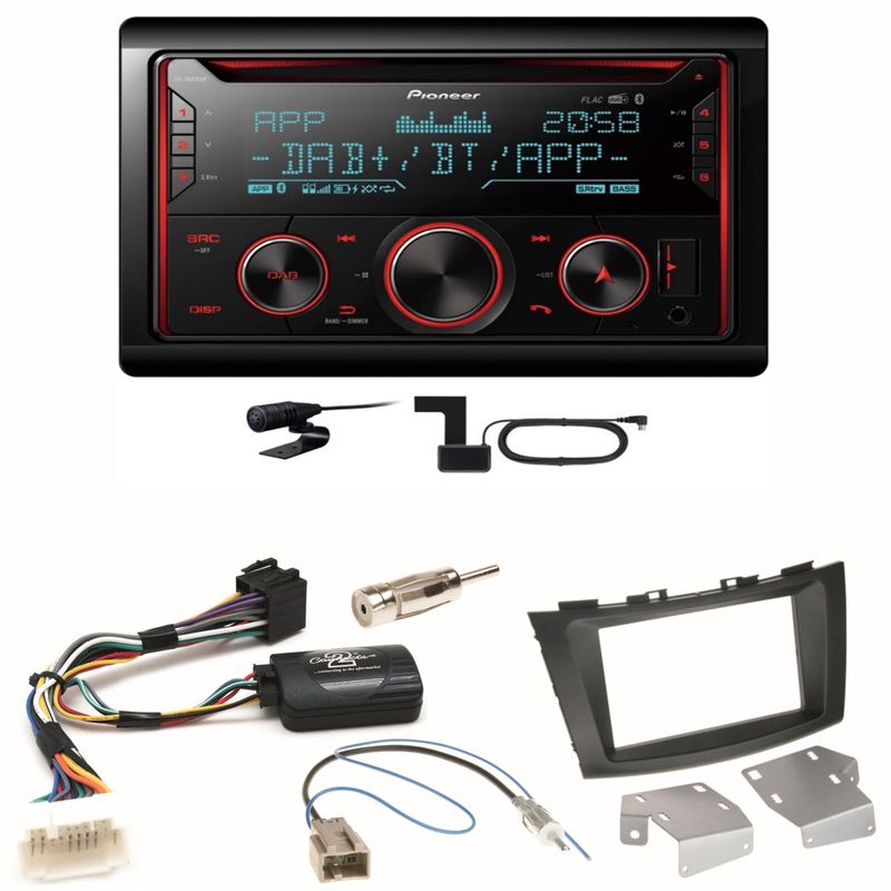 Pioneer FH-S820DAB Digitalradio Bluetooth Einbauset für Suzuki Swift Sport FZ NZ Pioneer FH-S820DAB Digitalradio Bluetooth Einbauset für Suzuki Swift Sport FZ NZ