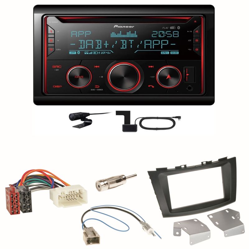 Pioneer FH-S820DAB Digitalradio Bluetooth Einbauset für Suzuki Swift Sport FZ NZ Pioneer FH-S820DAB Digitalradio Bluetooth Einbauset für Suzuki Swift Sport FZ NZ