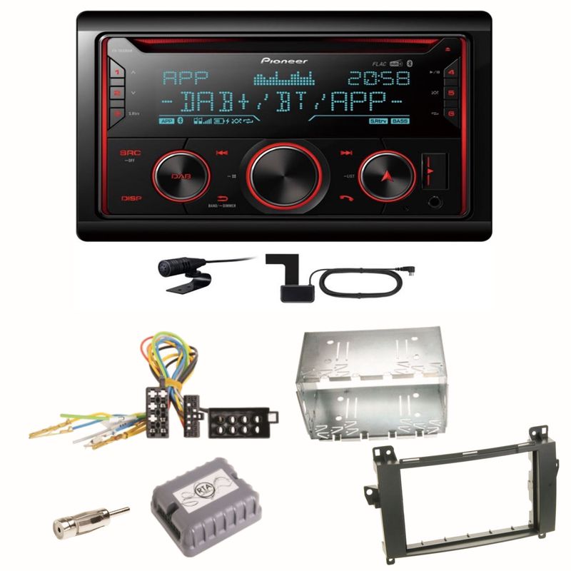 Pioneer FH-S820DAB Digitalradio USB MP3 Einbauset für Mercedes Vito Viano W639 Pioneer FH-S820DAB Digitalradio USB MP3 Einbauset für Mercedes Vito Viano W639